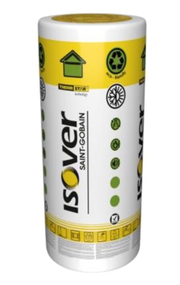 Мінеральна вата Isover ROLL42 1х100х1200х7500 мм 100 мм 9 кв.м